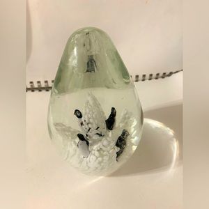 Vintage Murano Egg Shaped Penguin Paperweight